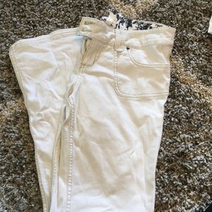 White Jean flares